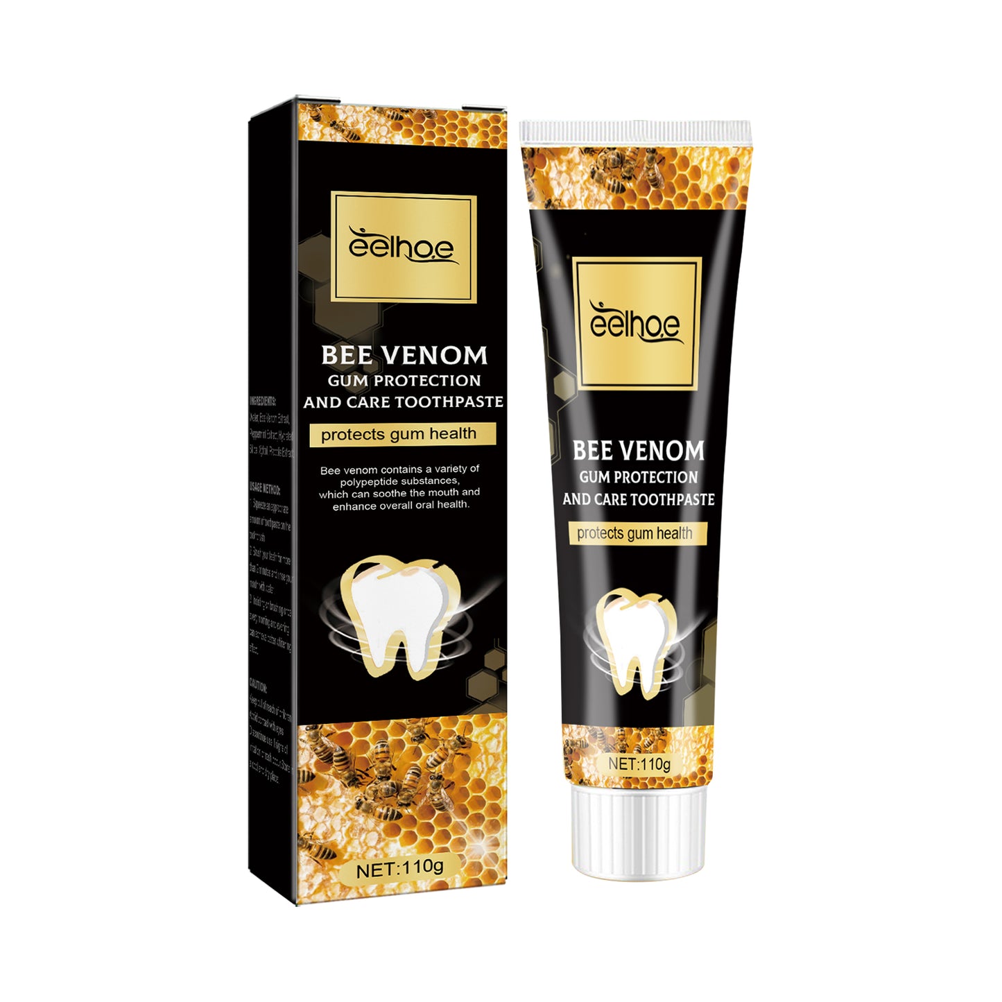 Bee Venom Gingival Toothpaste, Cleaning Stains Breath Fresh Whitening Toothpaste