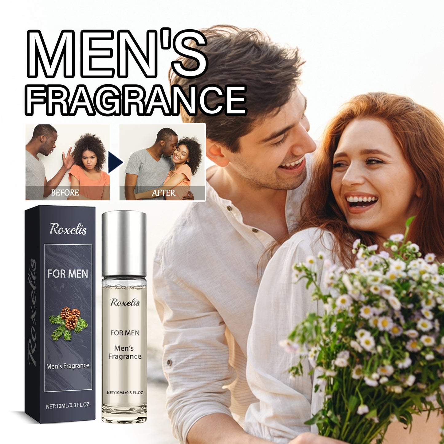 Perfume For Men, Natural Fresh Light Fragrance Lasting Fragrance Small Lovers Dating Portable Atmosphere Perfume