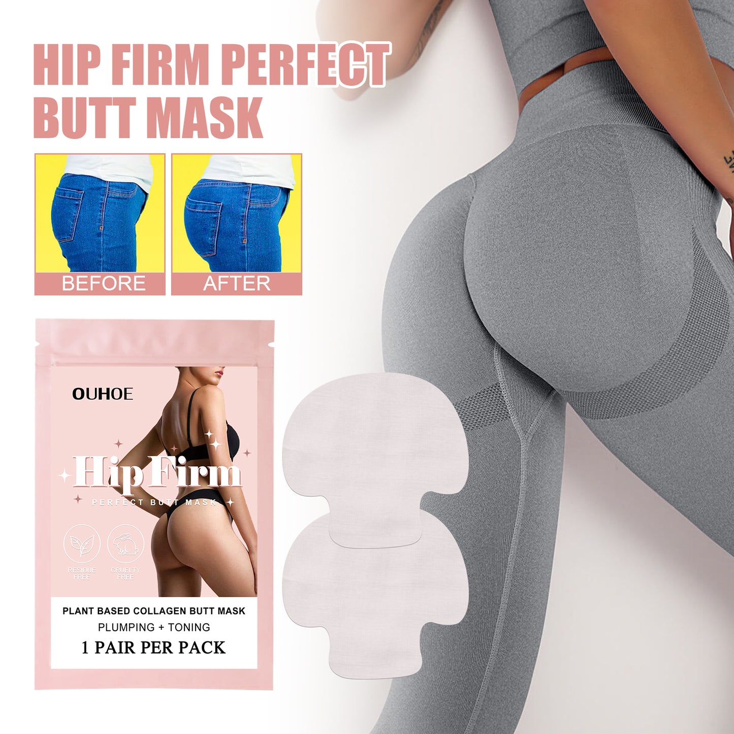 Buttocks Lift Stick, Tightens Hips Highlights Hips Butt Curve Shaping Patch