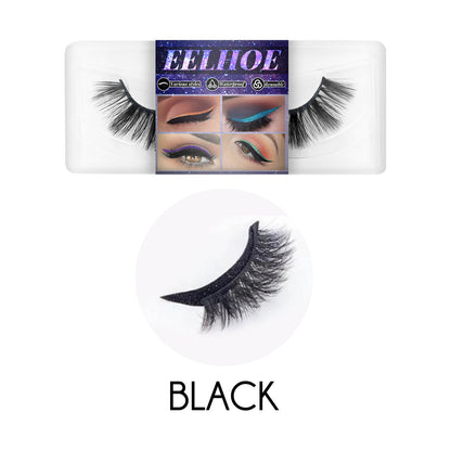 Eyeliner And Eyelash Stickers, Self-Adhesive False Eyelashes With European And American 3d Eyelash Eyeshadow Eyeliner