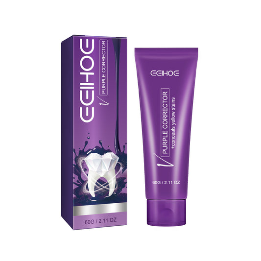 Purple Corrector, Deep Clean Bad Breath Dirt Care Gingival Whitening Tooth Care Toothpaste