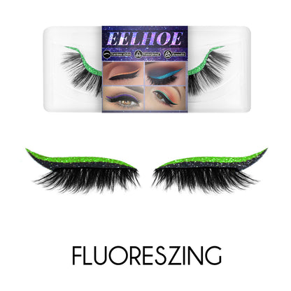 Eyeliner And Eyelash Stickers, Self-Adhesive False Eyelashes With European And American 3d Eyelash Eyeshadow Eyeliner