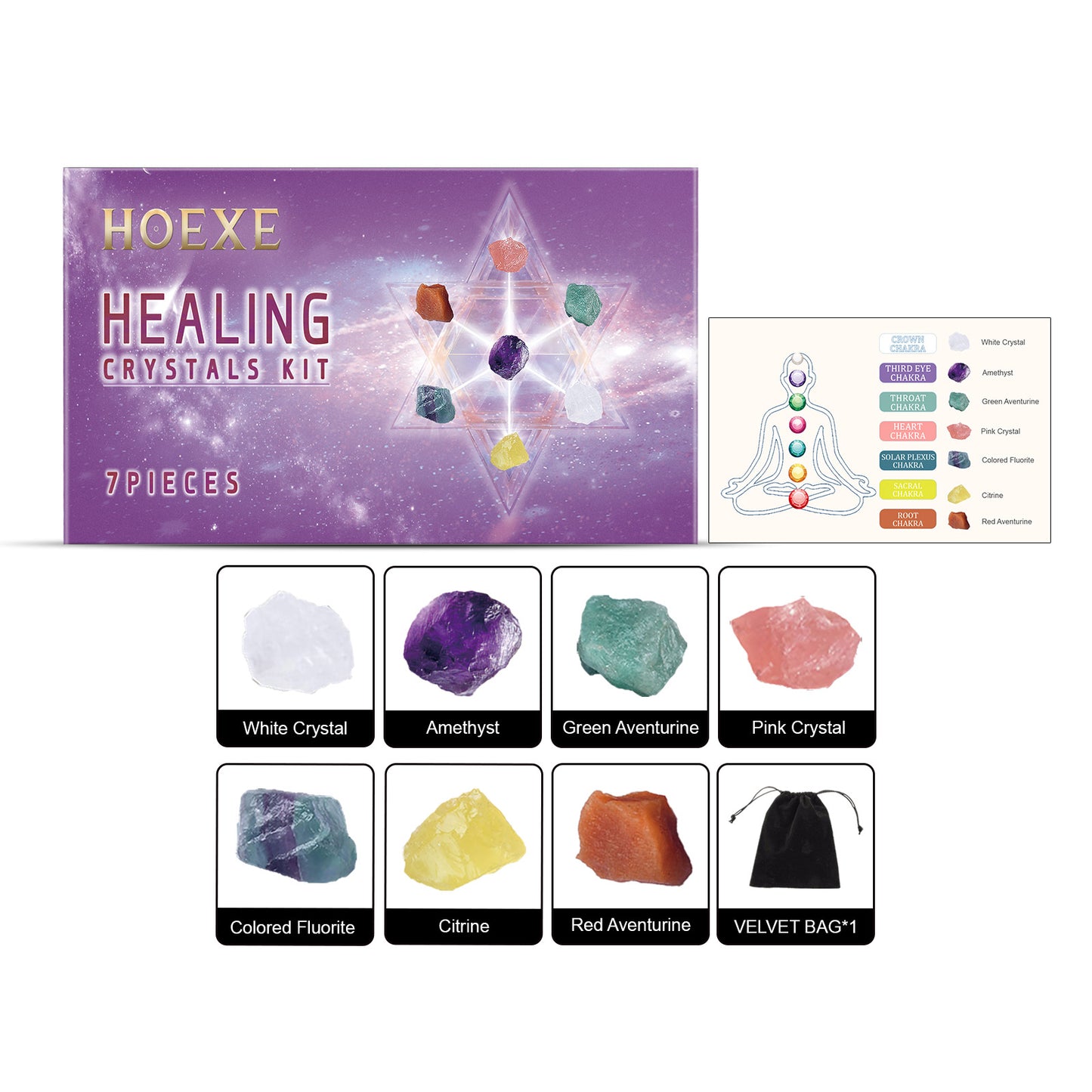 Crystal set, Crystal Mausoleum fluorite kit Bedroom home living room interior decoration crystal decoration